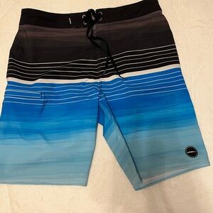 O'Neill Men’s/Boys Black and Blue Board Shorts Modern Fit
